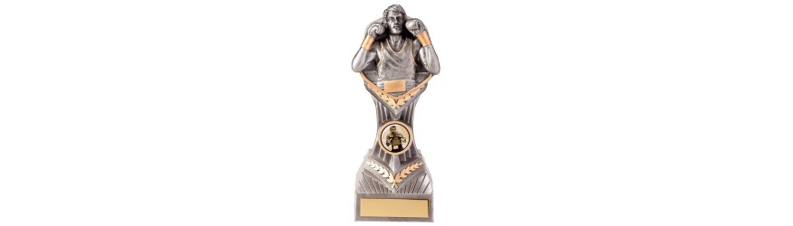 FALCON BOXING LEGEND RESIN TROPHY - 4 SIZES - 14CM - 24CM FALCON BOXING LEGEND RESIN TROPHY - 4 SIZES - 14CM - 24CM